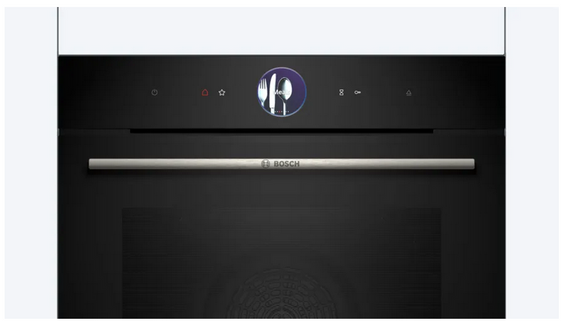 Piekarnik do zabudowy z funkcją pary Bosch HRG7361B1 czarny