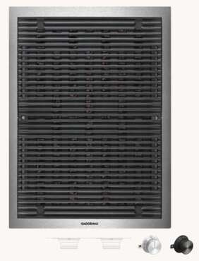 Grill elektryczny Vario Gaggenau VR414115 CKR420010 stalowa rama stalowe pokrętła