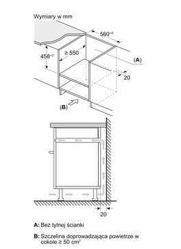 Kuchenka mikrofalowa do zabudowy Bosch CMA585GS1 stal szlachetna