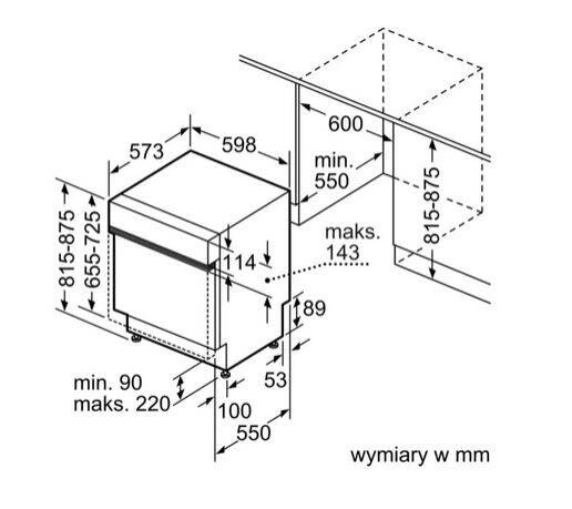 Zmywarka Siemens SN55ZS07CE 60 cm