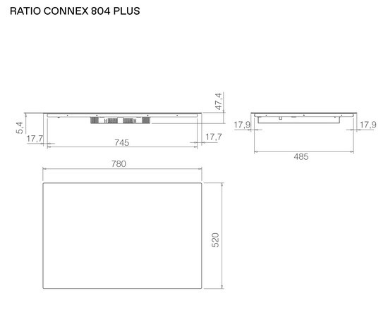 Płyta indukcyjna Elica Ratio Connex 804 Plus PRF0199855