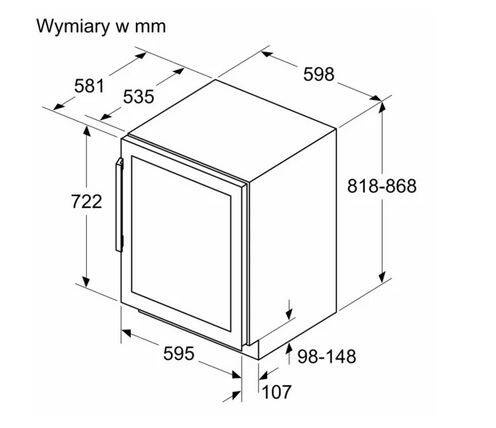Chłodziarka na wino Siemens KU21WAHG0