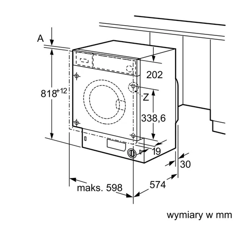 Pralka do zabudowy Bosch WIW24342EU 8kg