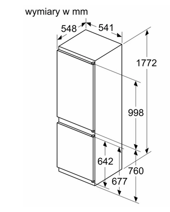 Chłodziarko zamrażarka Bosch KIN86NSE0
