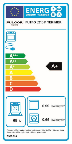 Piekarnik Fulgor Milano FUTPO 7515 P TEM MBK z funkcją pizza i pirolizą