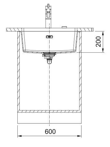 Zlewozmywak Maris MRG 110-52 łupkowy szary 125.0716.375