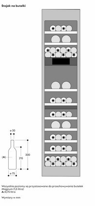 Chłodziarka do wina Gaggenau RVW417170 Vario seria Expressive