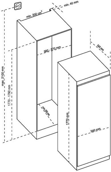Chłodziarka De Dietrich DRL1770EB
