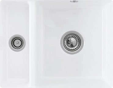Zlew Villeroy & Boch SUBWAY 60XU korek manualny 6758 01 R1 WHITE ALPIN (błyszczący)