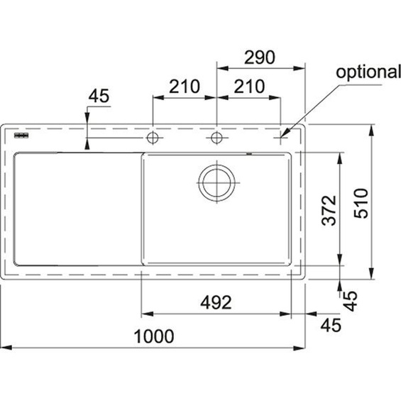 Zlew Franke Mythos MTK 611-100 Fraceram Czarny Mat 124.0442.539