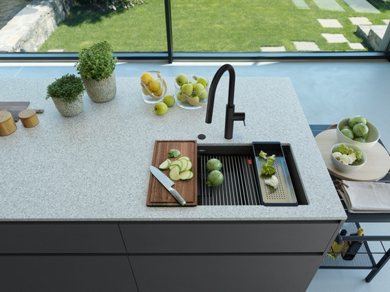 Zlewozmywak Kanon KNG 160-46-21 Fragranit+ Czarny mat 125.0721.162