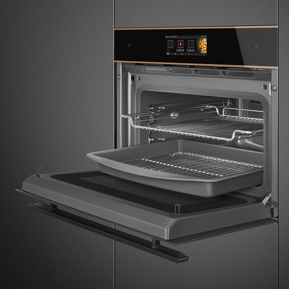 Piekarnik z funkcją pary i mikrofali Smeg SO4606WAPNR Dolce Stil Novo