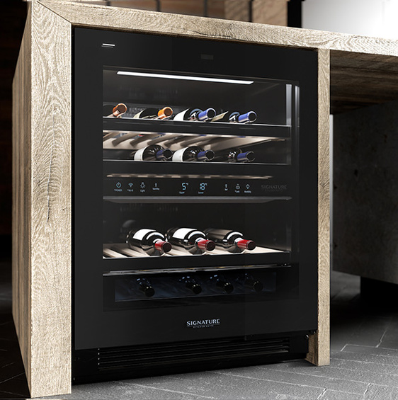 Podblatowa winiarka do zabudowy Signature Kitchen Suite SKSUW2401G