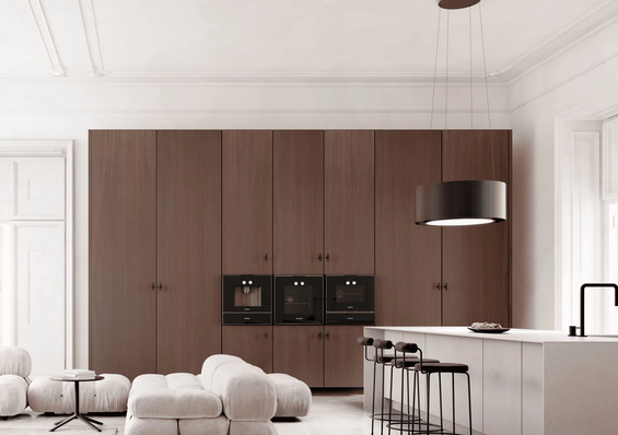 Okap wyspowy Ciarko Design MONO LIGHT Gold 80 cm