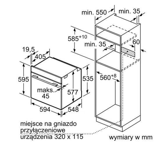 Piekarnik Siemens do zabudowy HB778G3B1
