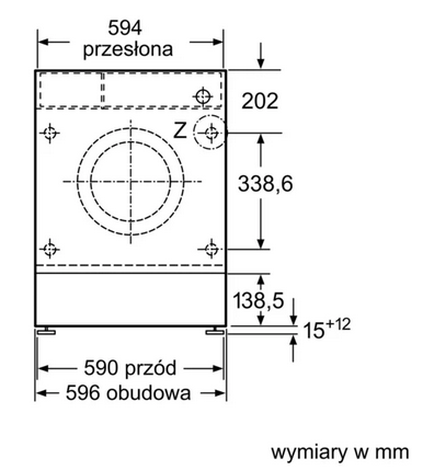 Pralka do zabudowy Bosch WIW24342EU 8kg