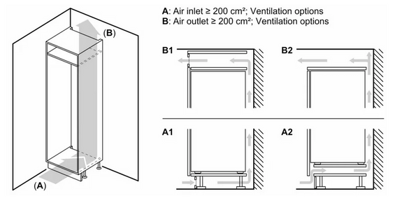 Lodówka z dolnym zamrażalnikiem do zabudowy Siemens KI86NADD0
