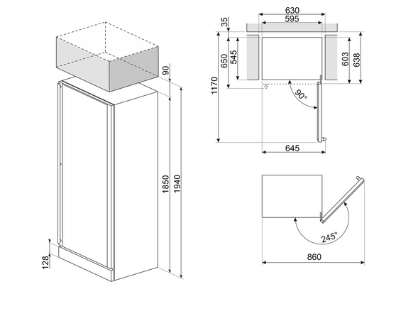 Chłodziarka na wino wolnostojąca Smeg SCV115G