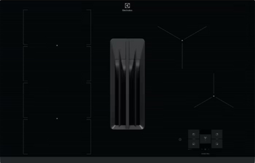 Płyta indukcyjna z okapem (COMBO) eXtractor 80 cm Electrolux ECC8549