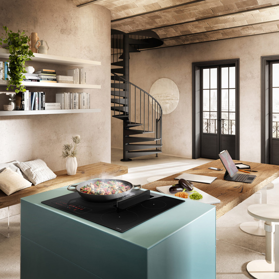 Płyta z okapem Elica NIKOLATESLA FIT 3Z BL/A/60 PRF0184526 czarny