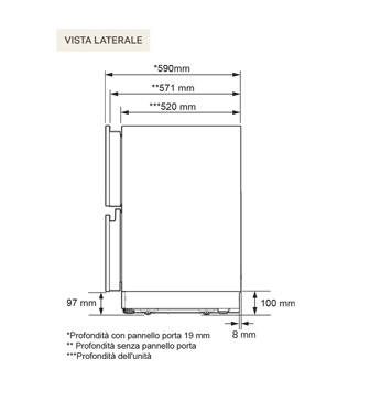 Chłodziarka do zabudowy podblatowej Signature Kitchen Suite SKSUD2402E