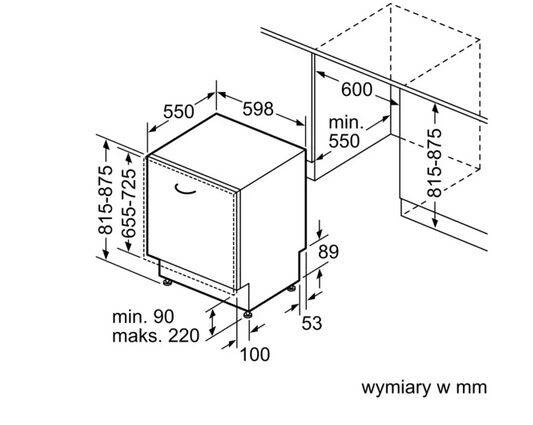 Zmywarka do zabudowy Siemens SN65ZX07CE