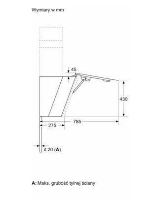Okap naścienny Siemens LC81KAN60 80cm