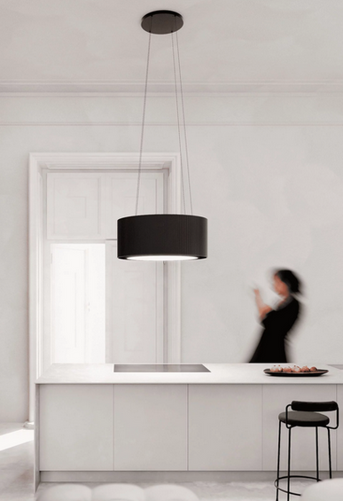 Okap wyspowy Ciarko Design MONO LIGHT Black 60 cm