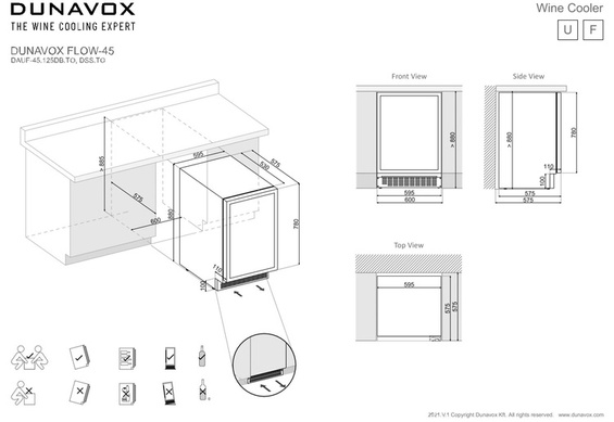 Winiarka Dunavox DAUF-45.125DC.TO