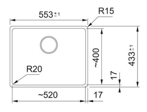 Zlewozmywak Maris MRG 110-52 łupkowy szary 125.0716.375