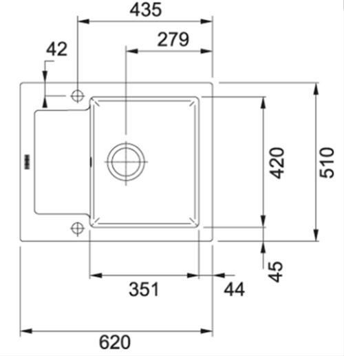 Zlew Franke Maris MRK 611-62 Czarny 124.0442.558