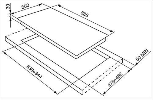 Płyta SMEG SRV896POGH