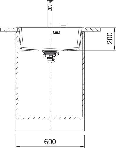 Zlew Franke MRG 610-54 FTL Czarny mat / Czarny odpływ 114.0693.579