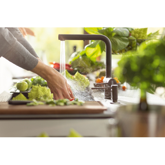 Zestaw Franke Kanon KNG 160-46-21 + Active Twist czarny mat 125.0697.693