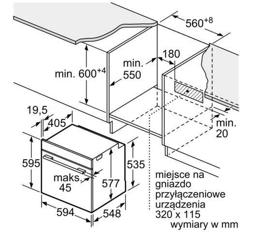 Piekarnik Siemens do zabudowy HB776G1B1