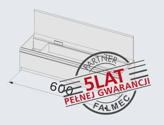 Falmec Elements Monolith  - pojemnik czarne szkło 60 cm
