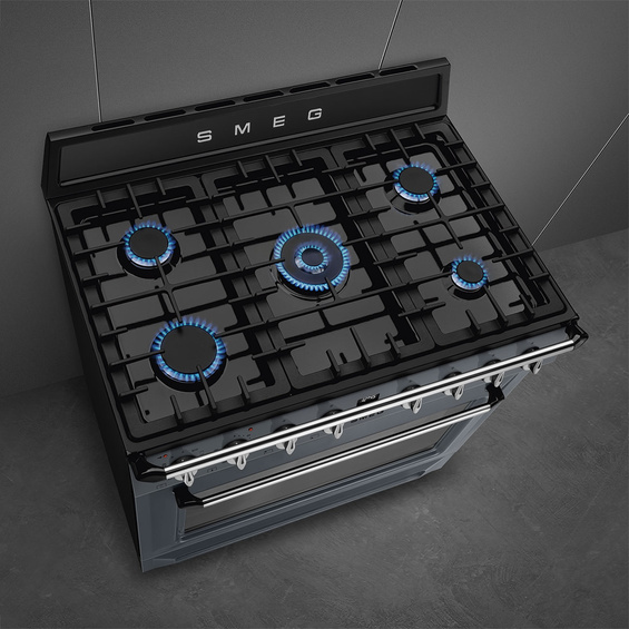Kuchnia z płytą gazową Smeg TR90GPGR
