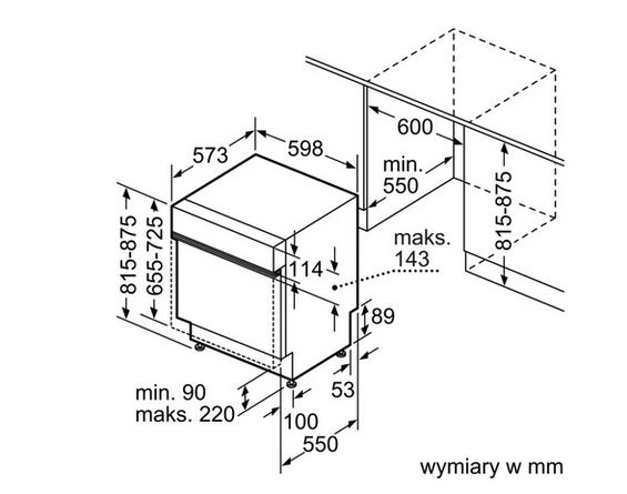 Zmywarka do zabudowy Siemens SN53ES06VE 60 cm