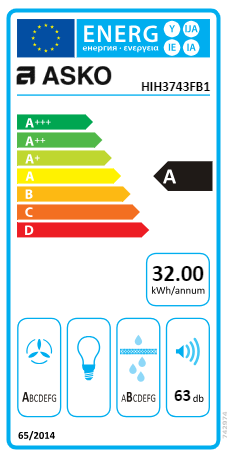 Płyta indukcyjna z okapem ASKO HIH3743FB1