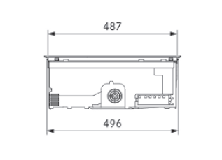 BORA S Pure Rough matowa płyta indukcyjna ze zintegrowanym wyciągiem oparów - powietrze odprowadzane PURSA2R