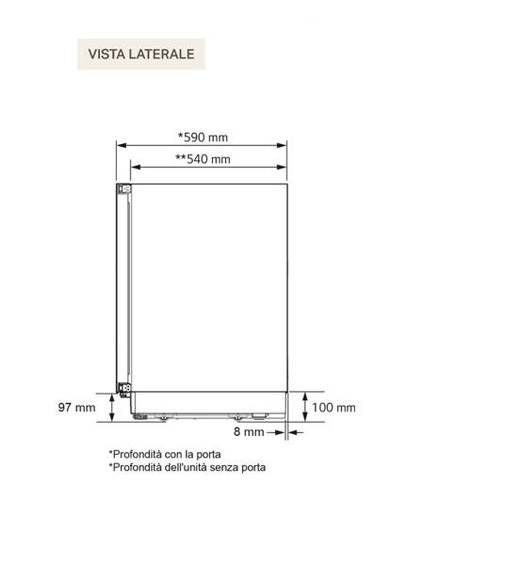 Podblatowa winiarka do zabudowy Signature Kitchen Suite SKSUW2401G