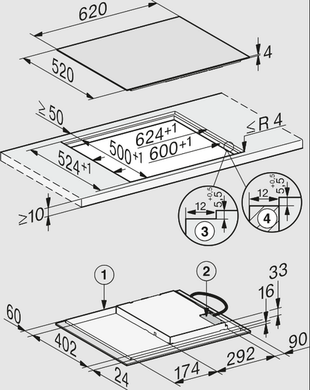 Płyta indukcyjna Miele KM 7363 FL 12315550 z ekspozycji wysyłka !