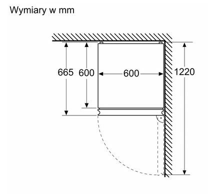 Lodówka z dolnym zamrażalnikiem wolnostojąca Siemens KG36NXXBF
