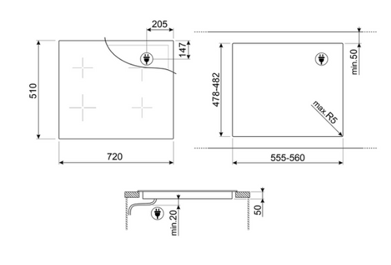 Płyta indukcyjna Smeg SI1M4734D