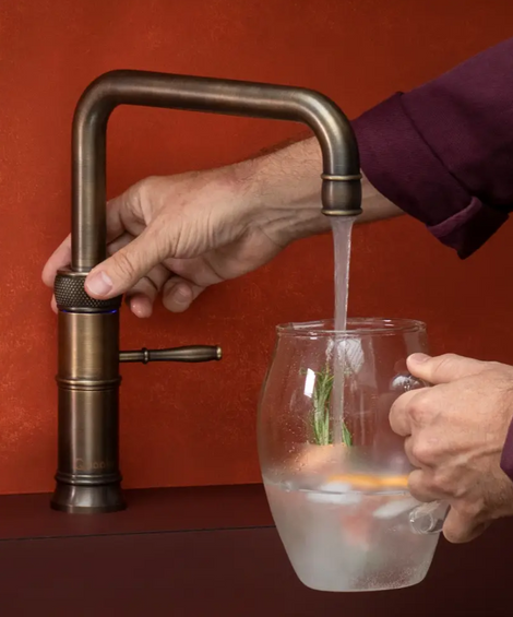 Bateria Quooker Classic Fusion Square Patynowany Mosiądz CFNSPTB