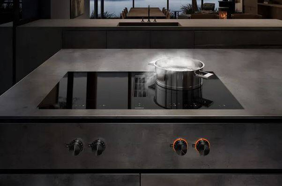 Płyta indukcyjna Gaggenau CV482105 CKI440000 bezramkowa pokrętła czarne