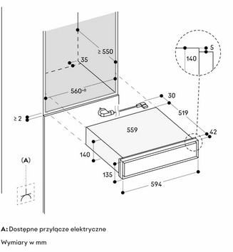 Szuflada grzewcza Gaggenau seria Expressive GW451120