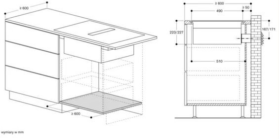 Płyta z wbudowanym okapem Gaggenau 80 cm CV282101