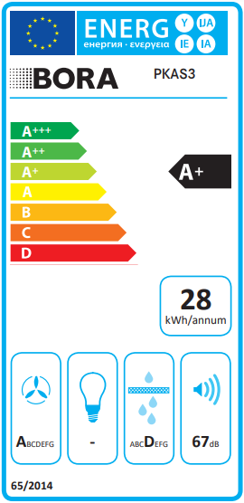 BORA Professional PKAS3FIAB All Black Zestaw okap + płyty indukcyjne (1x PKAS3AB, 2x PKFI3, 1x EFBV90, 1x EF375, 1x EFV) z ekspozycji wysyłka 24h!