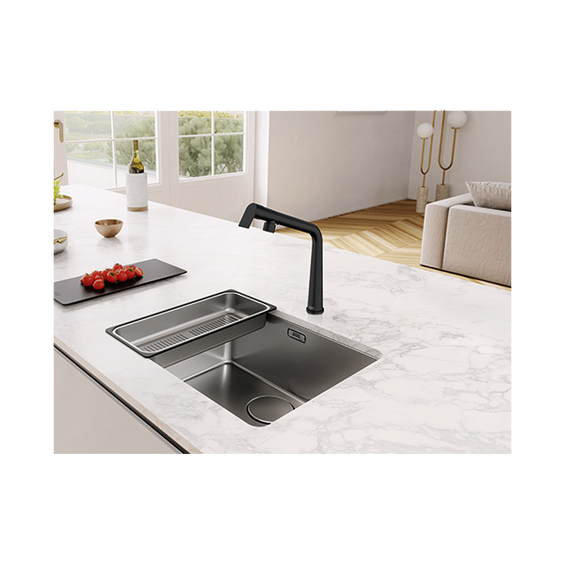 Bateria kuchenna Franke ze stałą wylewką Czarny mat 115.0625.187
